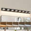 Luminaire de salle de bain 8 lumières à DEL à intensité variable moderne 8CCT avec finition noire-1432835402-1432835415