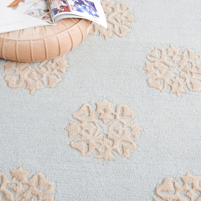 Candelo Hand Tufted Wool Abstract Rug, Rectangle 5' x 8'