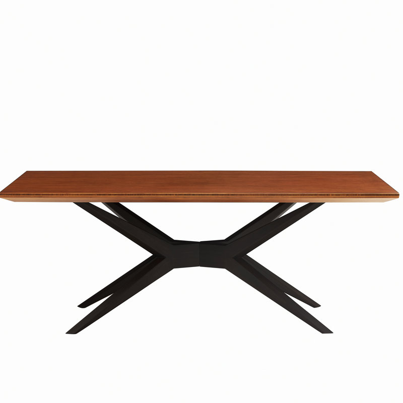 Table de salle à manger Rodney, cuivre et gris anthracite