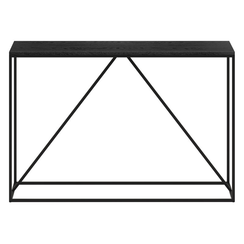 Console Table, 76 H x 114 W x 30 D cm, Black Grain