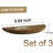 Solid Wood Semi-Circular Simple Floating Shelf
