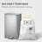 EKO Marina 50L / 13.2 Gal  Retangular Kitchen Step Trash Can, Stainless Steel Step-On Garbage Bin with Soft-Close Lid and Removable Inner Bucket-130911583