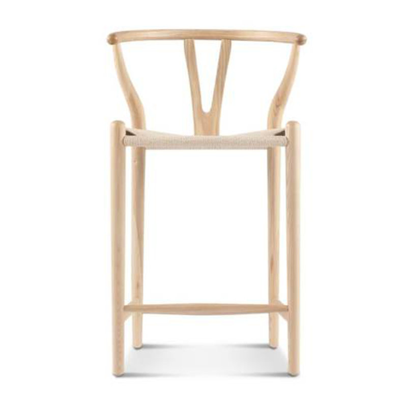 Wishbone Counter Stool, Beige/Natural