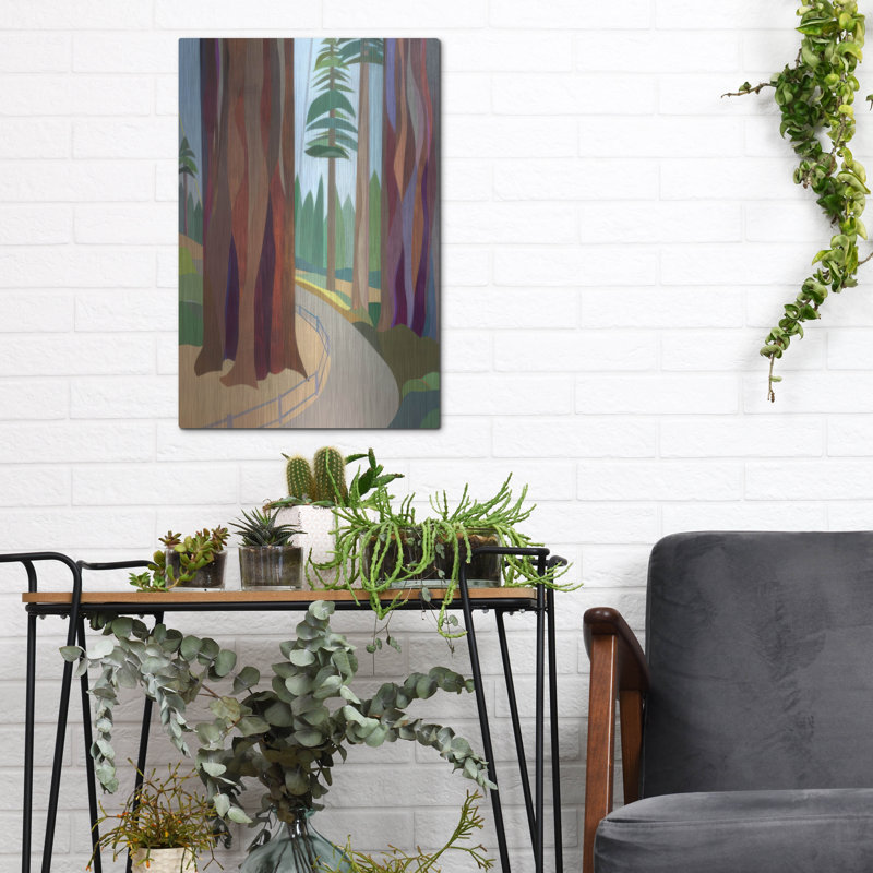  'Farewell Sequoia' by Melba Browne Metal Wall Art, 12" x 16", 16" H x 12" W