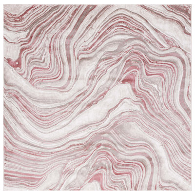 Abstract Machine Woven Stain-Resistant Area Rug