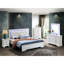 Lit double - Un grand espace de couchage, pour un confort fiable, rehausse le design transitionnel argenté, le repos paisible et abondant, fusionne les conceptions moderne et classique