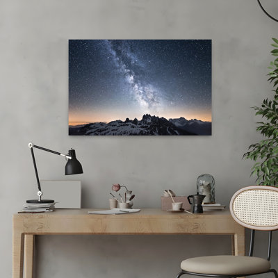 «Milky Way Abstract Contemporary Landscape Nature», reproduction d'art murale