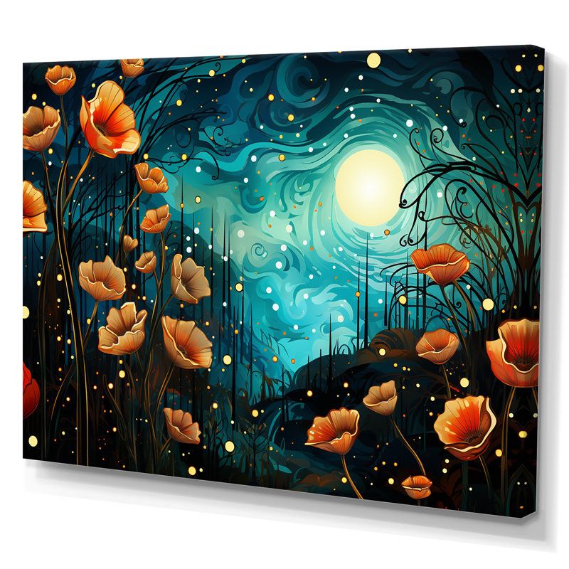 «Monets Garden Revisité Landscape I - Classics», art mural, Toile tendue, H 40 po x l 30 po x P 1,5 po