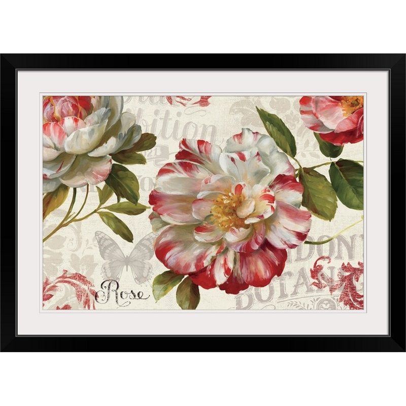 «Spring Flair I» par Lisa Audit, impression, H 28 po x l 38 po x P 1 po, Cadre noir