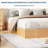 Wood Platform Bed with Sturdy Wooden Slats, Floor-Standing Bed Frame, Modern Minimalist Design Space-Saving Bed Frame-1292555152-1292555160