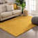 Marandia Piper Solid Modern Yellow Shag Rug