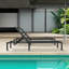 Chaise longue d'extérieur