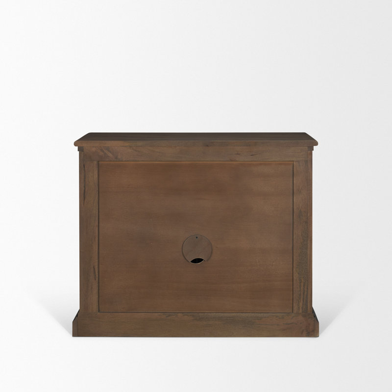Braxton Rectangle Accent Cabinet, Dark Brown