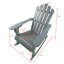 Chaise Adirondack inclinable à bascule en bois pour l'extérieur, noyer