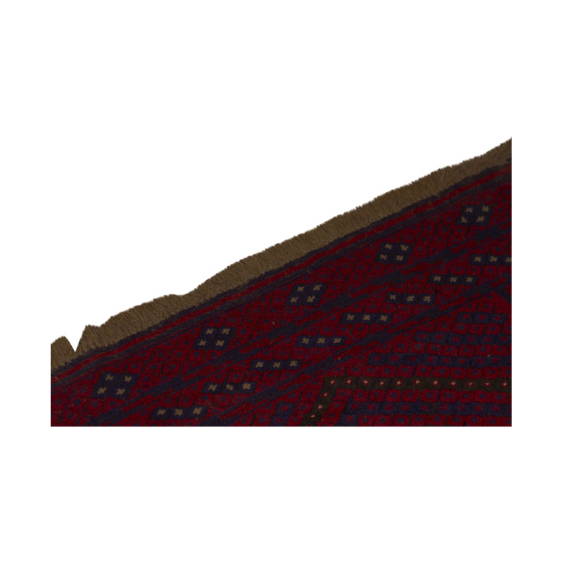 Hand-Knotted High-Quality Red/Black Area Rug