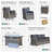  7 Pieces Patio Furniture Set With 43" Fire Pit Table, Wicker Patio Conversation Set With Swivel Rocking Chairs, Outdoor Patio Set For Lawn Backyard Porch (Brown)-1700487856