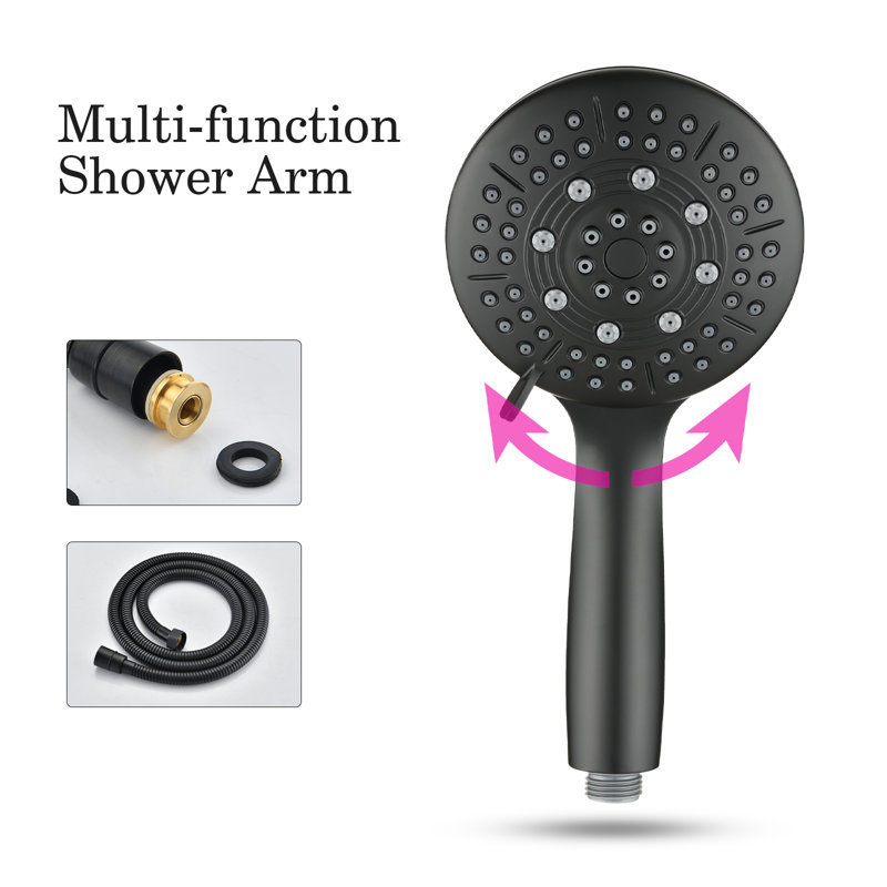 All-In-One Kit with Rough in-Valve, Matte Black