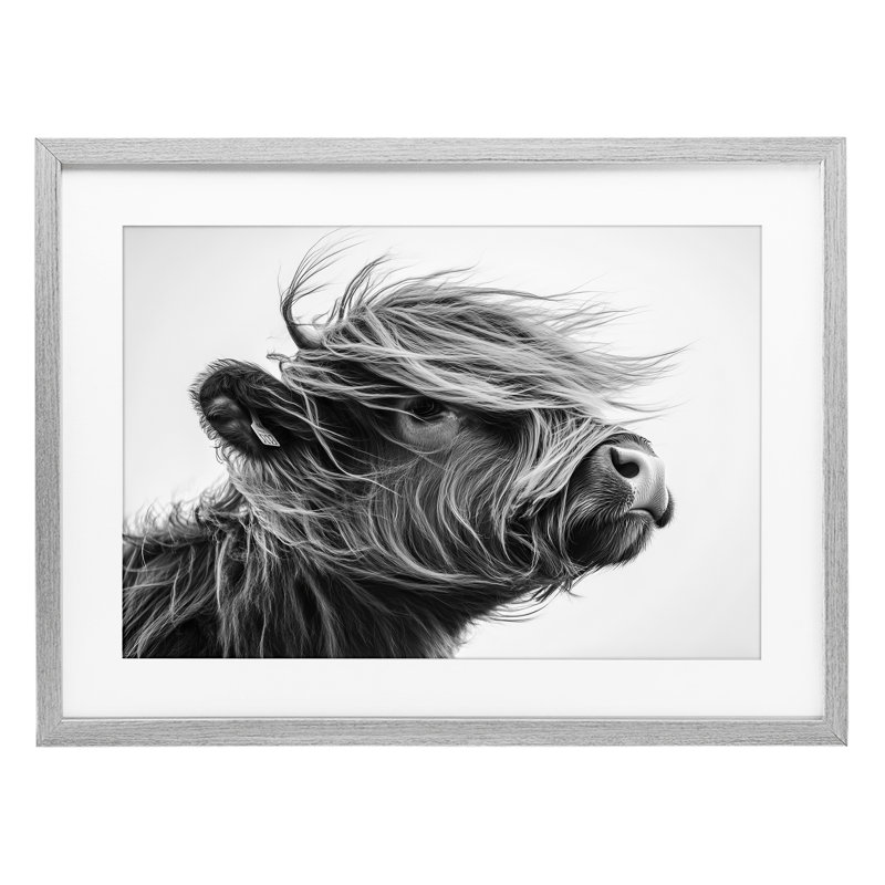 «Handsome Highland Portrait», reproduction encadrée sous verre, conception de Tina LeCour, H 14 po x l 20 po