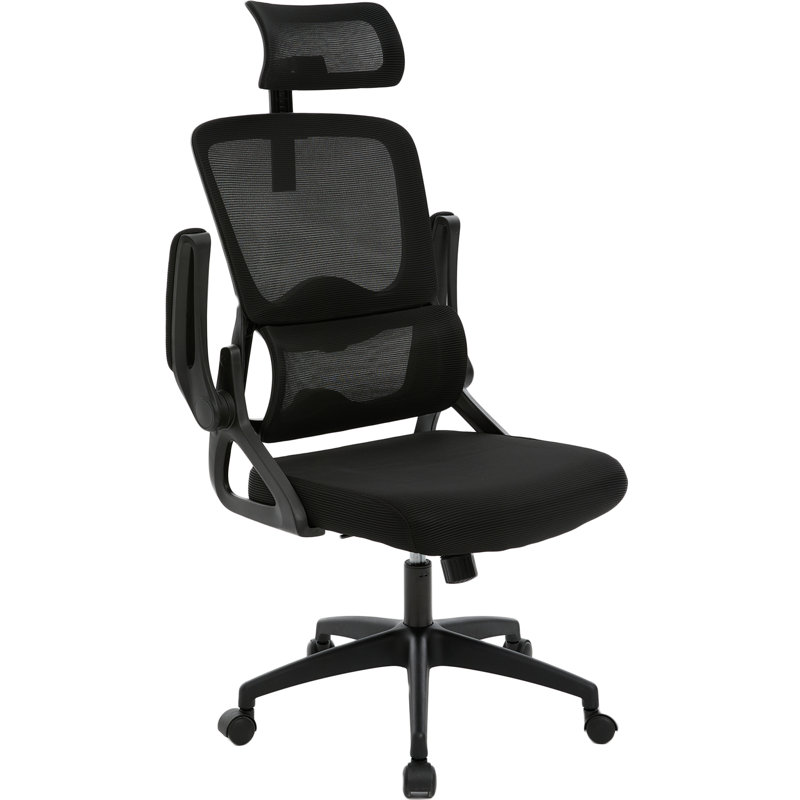 Chaise de bureau ergonomique en maille Neva, Black