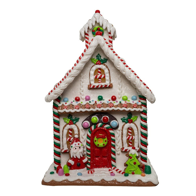 Ensemble de maison en pain d'épice à DEL avec pile Kurt Adler, 13 po