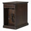 Table d'appoint Classic Vintage Livingroom avec ports USB et un tiroir multifonctionnel avec porte-gobelets