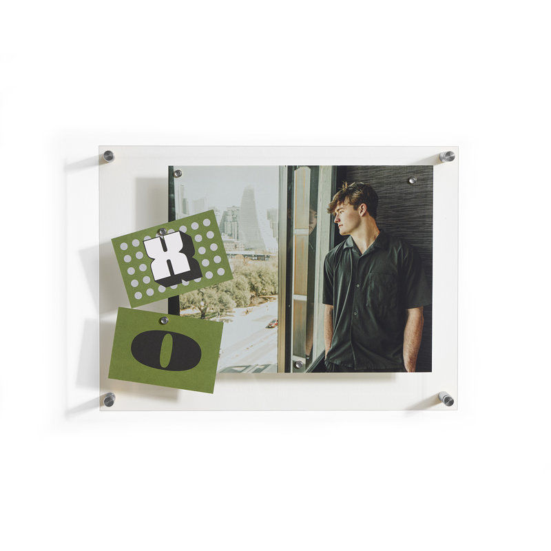 Easy Change Memo Board + Magnets, Silver, 14" x 19"