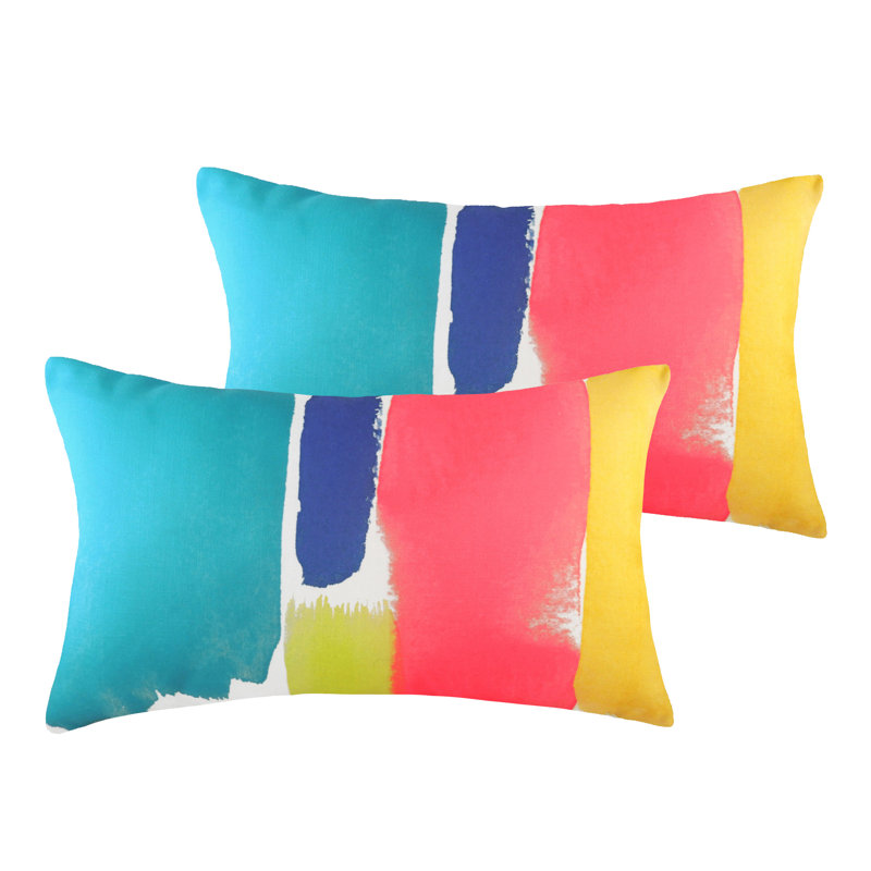 Crystin Abstract Rectangular Throw Cushion