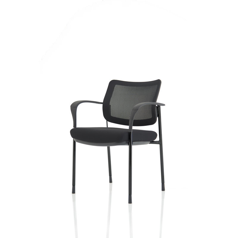 Dynamic Office Seating Brunswick Deluxe Conference Chair, Black, Black