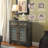 Glancio Console Table In Antique  & Teal 97253