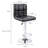 Swivel Upholstered Adjustable Height Counter Stool with Metal Frame-1309875889