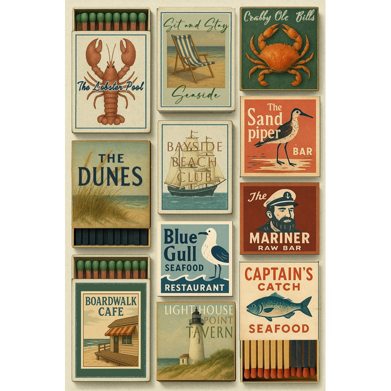 Boîte de collage rétro East Coast Match par Sinead