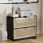 31.1"W Rattan File Cabinet With 2 Drawer & Lock-1872858597