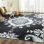 Sabiah Hand Knotted Wool/Viscose/Cotton Oriental Rug in Charcoal