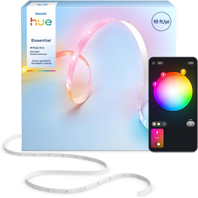 Philips Hue Essential Lightstrip 16 pi, 16ft