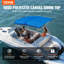 Housse pour bateau à 3 arceaux avec auvent en polyester 900D avec structure en alliage d'aluminium de 1 po