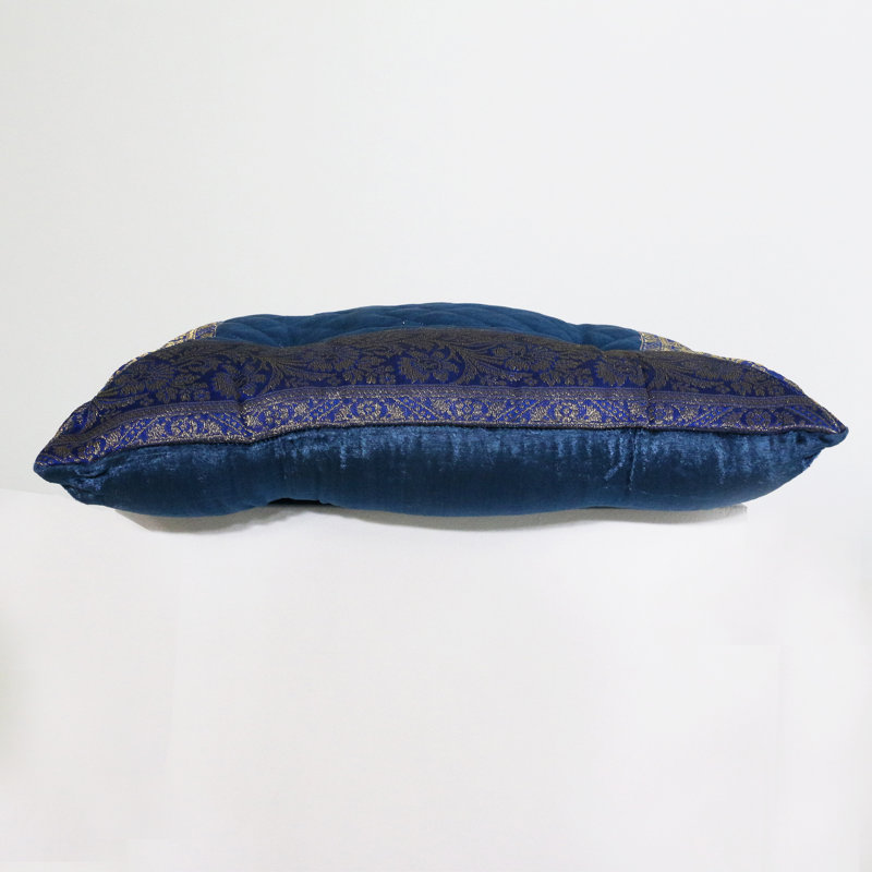 Coussin de sol Amar, 18 po x 18 po, Bleu royal