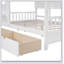 Lit double en bois avec 2 tiroirs et tablette de rangement, parfait pour jouer et dormir-129448259