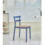 Chaise de salle à manger moderne et simple à dossier en plastique-878713606