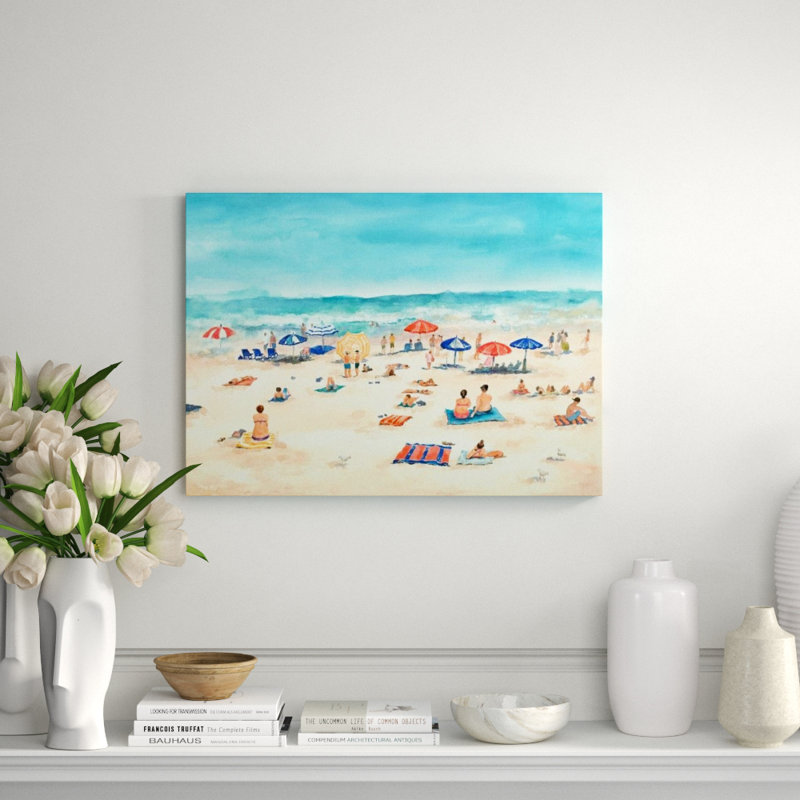Humming Of The Beach II Print by Sara Brown, Knife Gel, 24" H x 33" W x 1.5" D