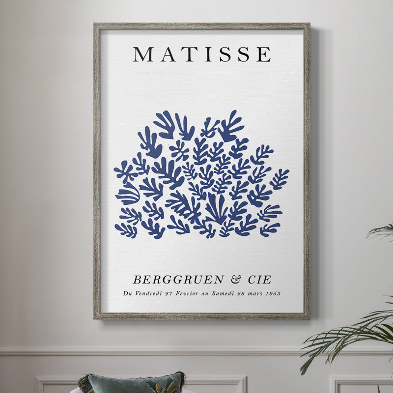 Matisse CCXCIX, reproduction d'art encadrée - bois massif, H 21 po x l 17 po