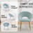 Upholstered Back Armchair Dining Chair-1765038327