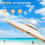 9 pi. Parasol en aluminium incliné en porte-à-faux avec mât central (base non incluse)-139389122-139389124