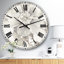 Indigold Grey Pivoines I - Horloge murale traditionnelle-1612576372-1682317171