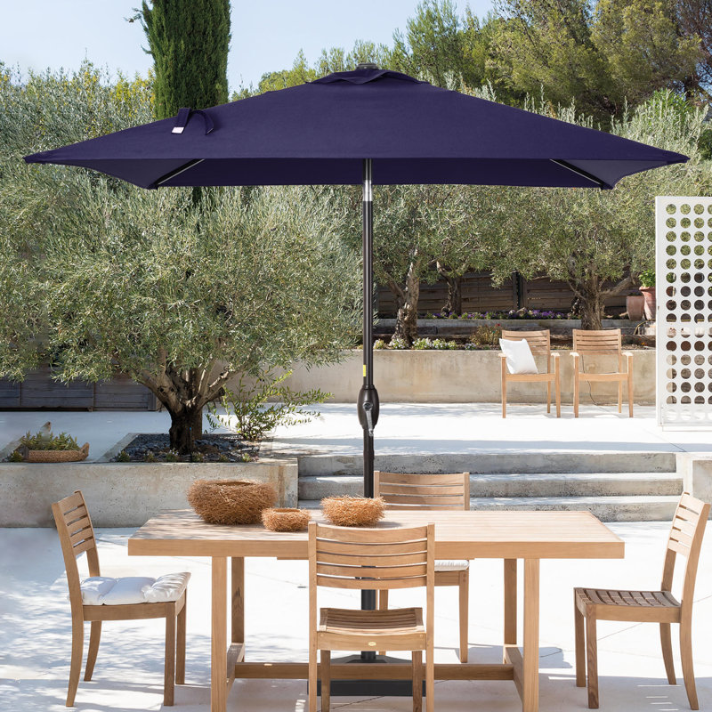 Parasol carré de 78 po Rovner, Bleu marine
