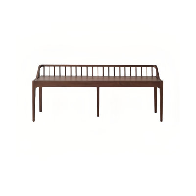 Banc en bois massif de style nordique