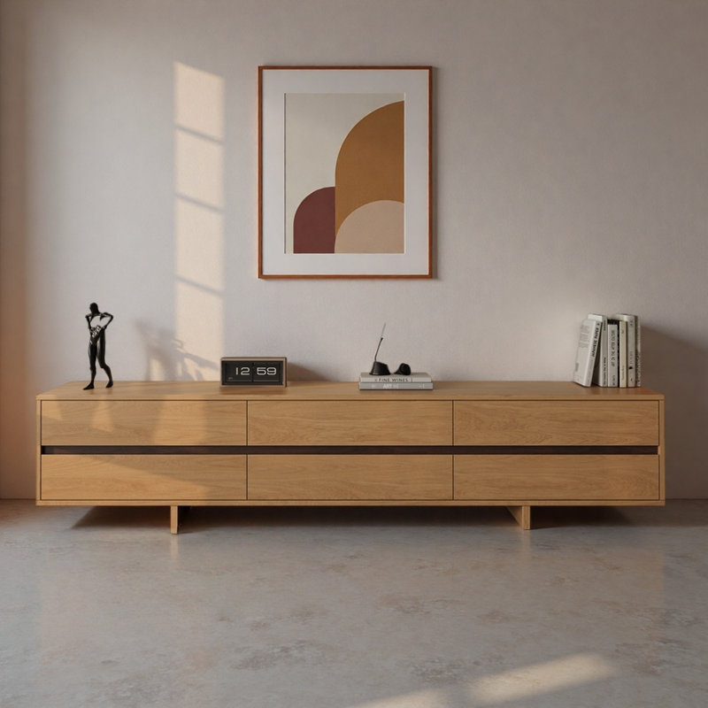 Simple Solid Wood TV Stand