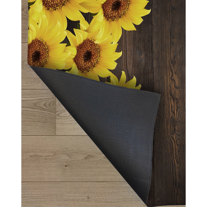 Tapis brun / jaune en jute tissé à la machine Ramires, Tapis de couloir 2 pi 7 po x 9 pi 10 po