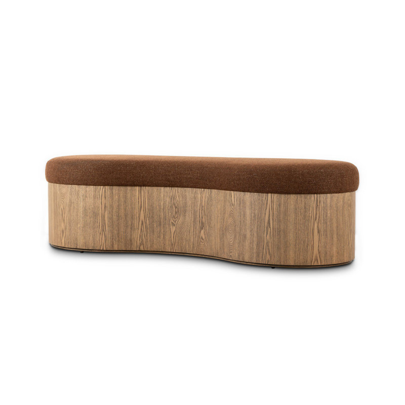 Banc rembourré en polyester CELESTE,  Crypton Wayfarer Sienna