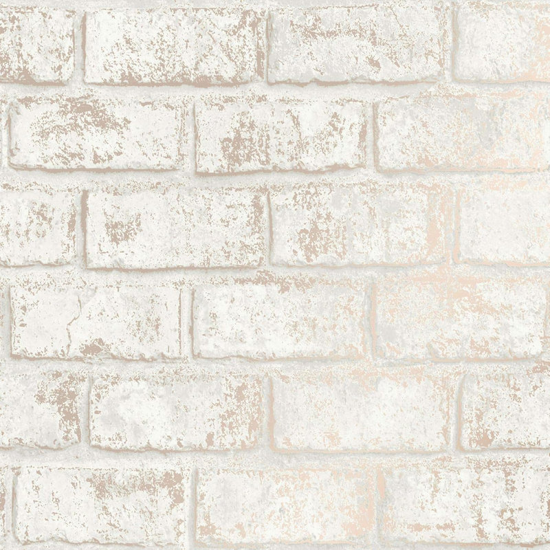 Adian Cream Rose Paper 10m x 53cm Metallic Finish Wallpaper Roll