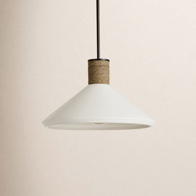 Gwenelle 1 - Light Dark Pewter/Brown Single Pendant